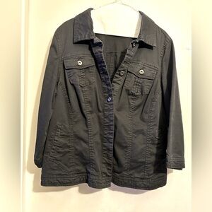 Dressbarn Cropped Lightweight Jacket